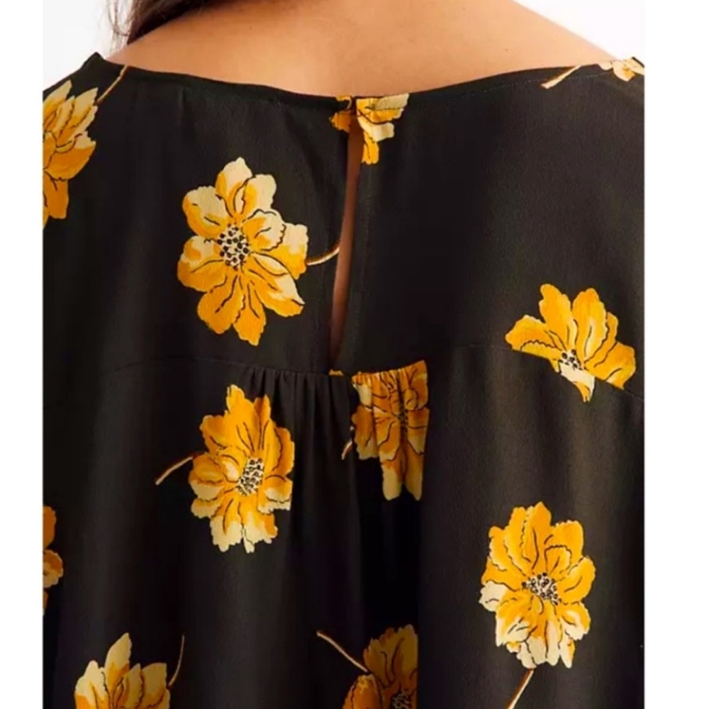 Madewell Rhyme Top In Fall Flowers Size Small - Picture 3 of 9